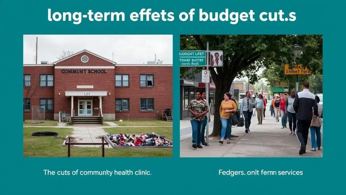 Long-term implications of budget cuts