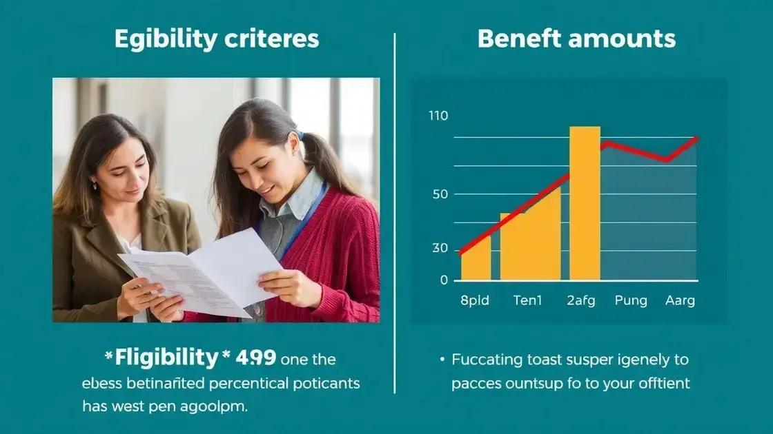Changes in eligibility or amounts