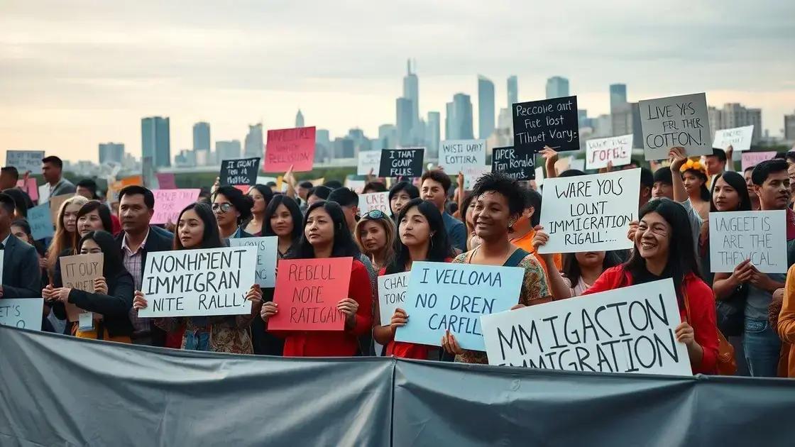 Immigration rights demonstrations escalate in April 2025