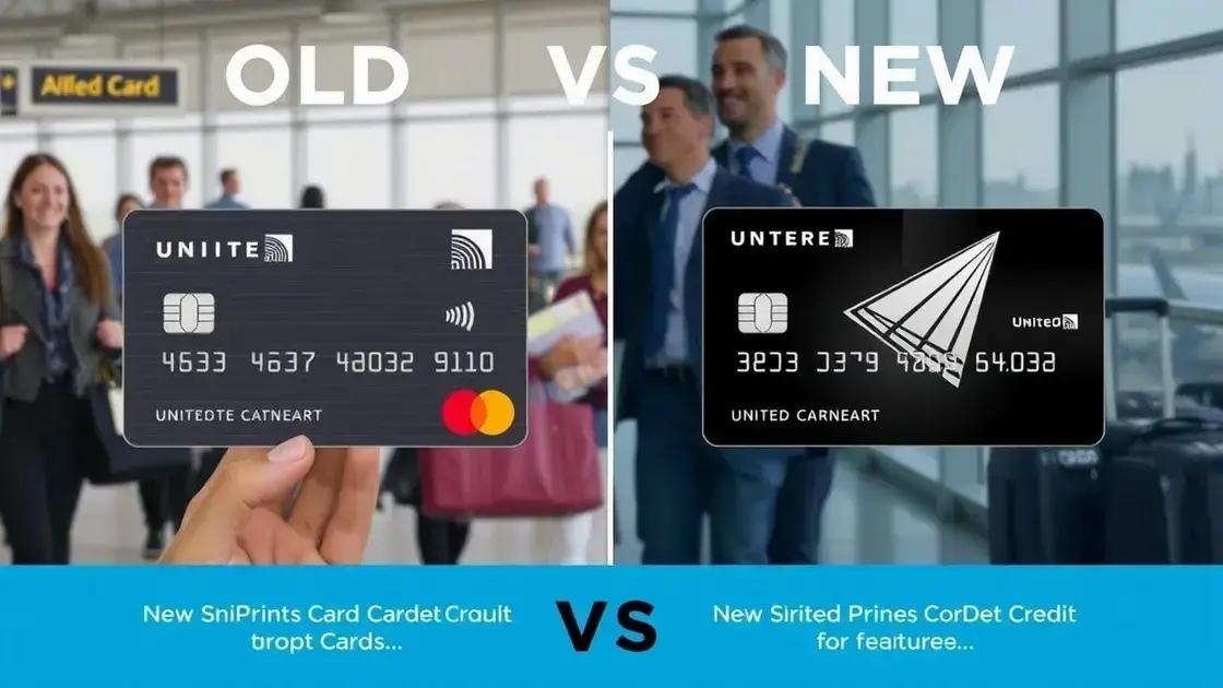 Comparison with previous credit card offerings