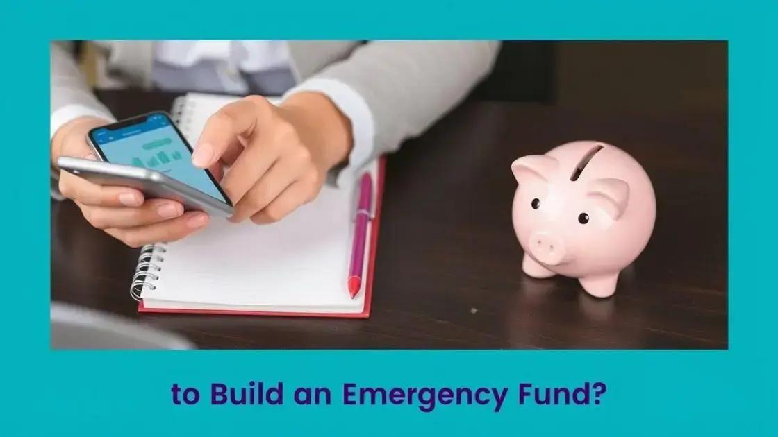 Steps to start building your emergency fund