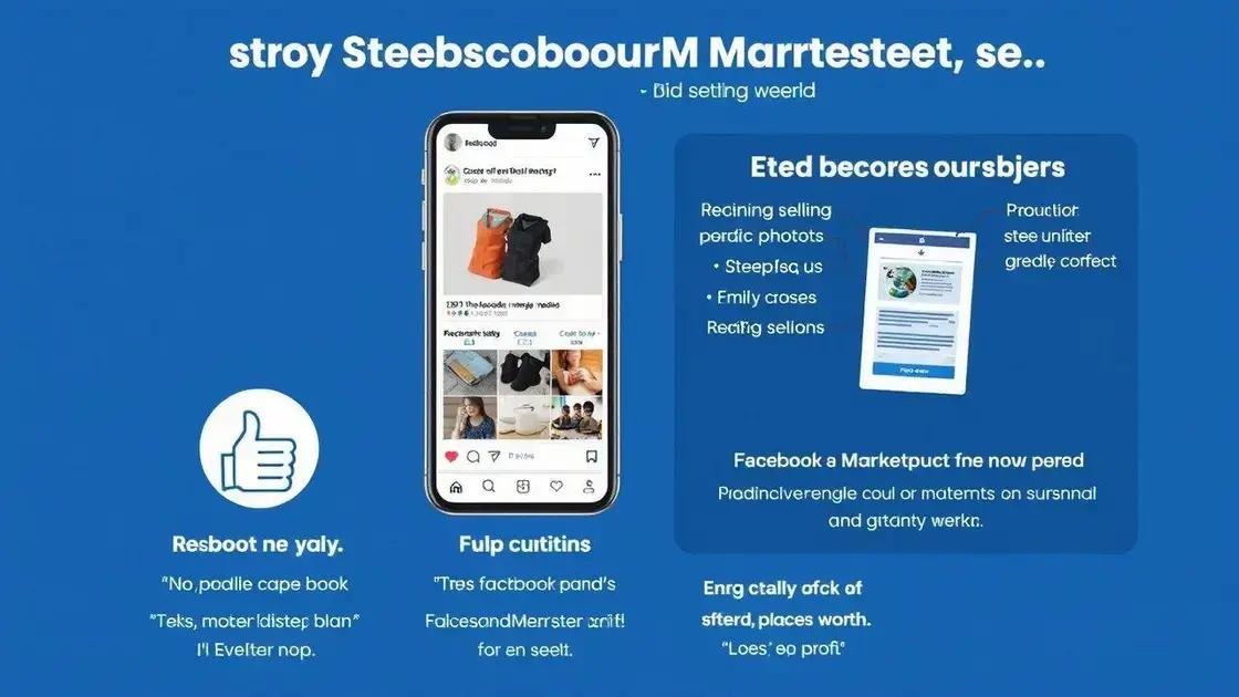 Tips for successful selling on Facebook Marketplace