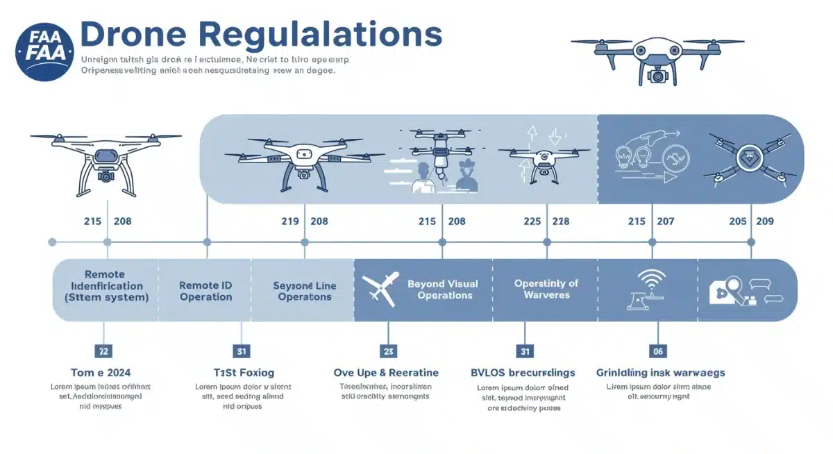 Timeline of FAA drone regulation evolution to 2026