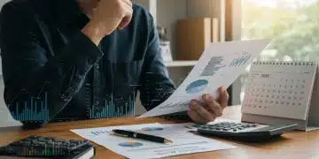 Person analyzing financial documents for SECURE Act 2.0 RMD and Roth conversion tax implications in 2026.