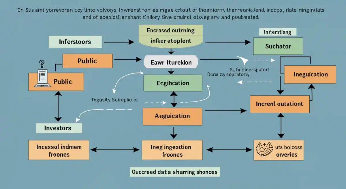 Infographic illustrating information flow from companies to stakeholders due to new SEC rules
