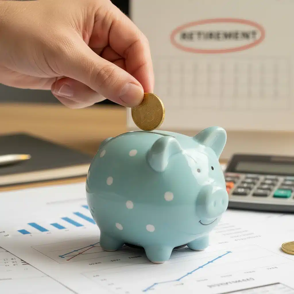 Consistent savings growing in a piggy bank for retirement
