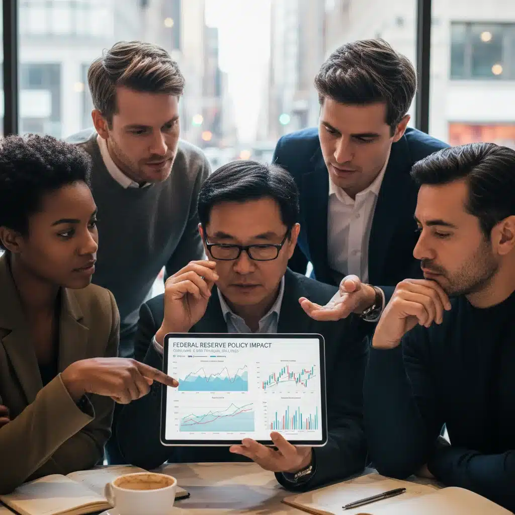 People reviewing financial charts on a tablet, analyzing loan impacts