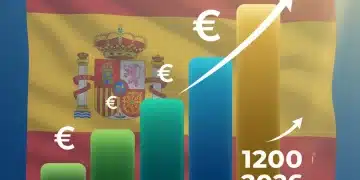 Gráfico que muestra el aumento del Salario Mínimo Interprofesional (SMI) en España.