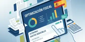 Gráfico de beneficios fiscales para autónomos en España, con documentos y calculadora.