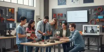 Ayudas Formación Profesional España 2026: Guía Completa de Oportunidades Jóvenes aprendiendo en un taller de formación profesional con herramientas modernas.