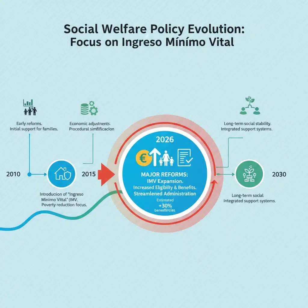 Infografía cambios Ingreso Mínimo Vital España 2026