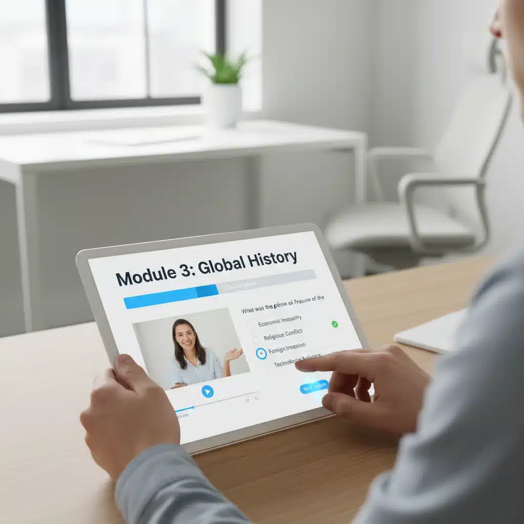 Interfaz intuitiva plataforma e-learning