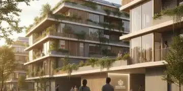 Edificio moderno representando el futuro del plan estatal de vivienda en España 2026